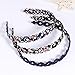 Metal Headband Hard Hair Hoop Hollow Woven Hair Band, 3pcs