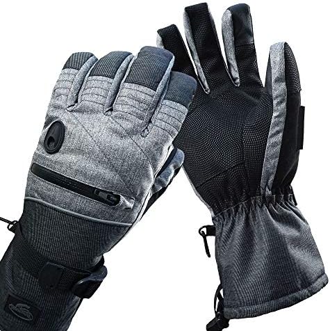 HighLoong Men’s Waterproof Ski Snowboard Gloves Warm Thinsulate Lined Cold Winter Skiing Snowboarding Glove