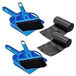 DOGGIE-DOGGIE Mini Dustpan and Broom Set,Cage Cleaner for Reptile, Hedgehog, Hamsters,Degus,Chinchilla,Guinea Pig,Rabbits and Other Small Animals,Cleaning Tool Set for Animal Waste (2 Pack)