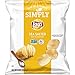 Simply Lay's Sea Salted Thick Cut Potato Chips, 0.875 Ounce (Pack of 36)