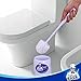 MR.SIGA Toilet Bowl Brush and Caddy, Dia 12cm x 38cm Height, Pack of 2