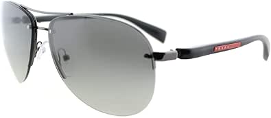 Prada Sport PS56MS 5AV3M1 Gunmetal PS56MS Pilot Sunglasses Lens Category 2 Size