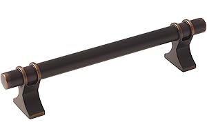 Amerock | Cabinet Pull | Oil Rubbed Bronze | 5-1/16 inch (128 mm) Center to Center | Davenport | 1 Pack | Drawer Pull | Drawer Handle | Cabinet Hardware