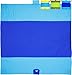 Beach Blanket – Oversized 7'x9' – 6 Pockets for Securing & 2 For Storage Stuff - Lightweight & Durable Nylon - Blue Sand Resistant Beach Mat & Beach Accessories for the Whole Family - Baby Beach Gear