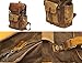 Vintage Canvas waxed Leather Backpack w/Laptop Storage (Large) High School, College, Travel Bag | Canvas and Cotton Craftsmanship | All-Purpose Rucksack for Men, Women, Kids