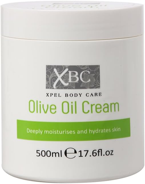 Xpel Body Care Olive Oil Cream 500ml Hydrating Moisturizer for Dry Sensitive