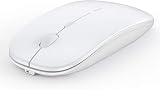Anmck Wireless Silent Mouse USB 1600 DPI 2.4G Slim Rechargeable
