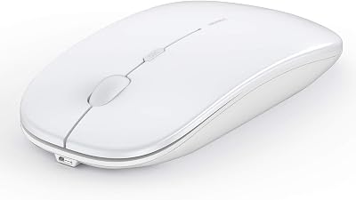 Anmck Wireless Silent Mouse USB 1600 DPI 2.4G Slim Rechargeable