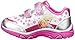 Disney Frozen Elsa and Anna Light-Up Sneaker, White/Pink, 11 M US Little Kid