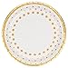 New Years Plates and Napkins Bulk Disposable Dinnerware Set for 50 Guests Gold Dot Plates and Napkins 50 Paper Dinner Plates 50 Dessert Plates and 100 Napkins for Holiday Wedding Bridal Baby Shower