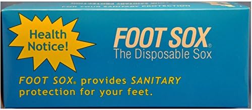 Foot Sox Original Sanitary Disposable Try on Socks (Knee High Version)