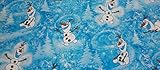 Disney Frozen Dancing Olaf Snowman Fabric by the Yard