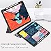 Soke iPad Pro 12.9 Case 2018 with Pencil Holder, Premium Trifold Case [Strong Protection + Apple Pencil Charging], Auto Sleep/Wake, Soft TPU Back Cover for iPad Pro 12.9