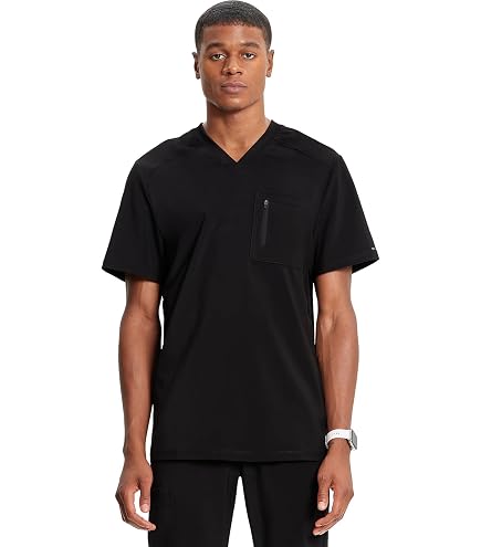Amazon.com: Cherokee Infinity V Neck Men's Scrub Top 1 Pocket