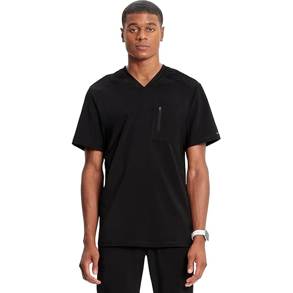 Amazon.com: Cherokee Infinity Mens V-Neck Scrub Top, 1 Zip Chest