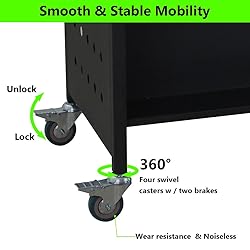 Library Book Cart, 3-Layer V-Shaped Single Sided