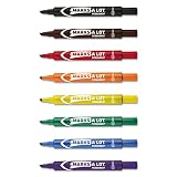 Avery 24800 MARK A LOT Large Desk-Style Permanent Marker, Chisel Tip, Assorted (Set of 12)