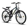 Licorne Bike Mountainbike-gids voor meisjes, jongens, dames en heren, Shimano schakeling met 21 versnellingen