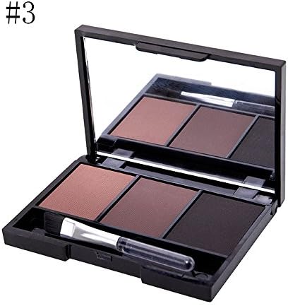 Max Dona 3 Color Fashion Eyebrow Powder Set,Brow Powder Makeup Palette (#3)