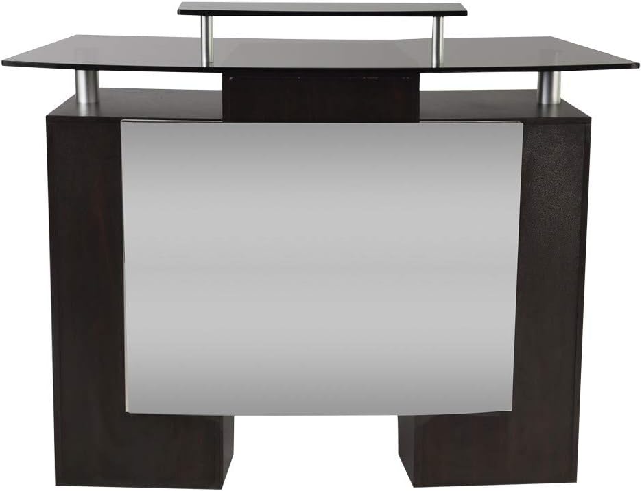 J & A Glass Top Reception Desk for Salons & Spas, JA-DP-RECP: Kitchen & Dining