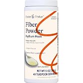 Foster & Thrive Daily Psyllium Husk Powder Supplement, 4-in-1 Fiber for Digestive Health Laxative, Relieves Occasional Consti
