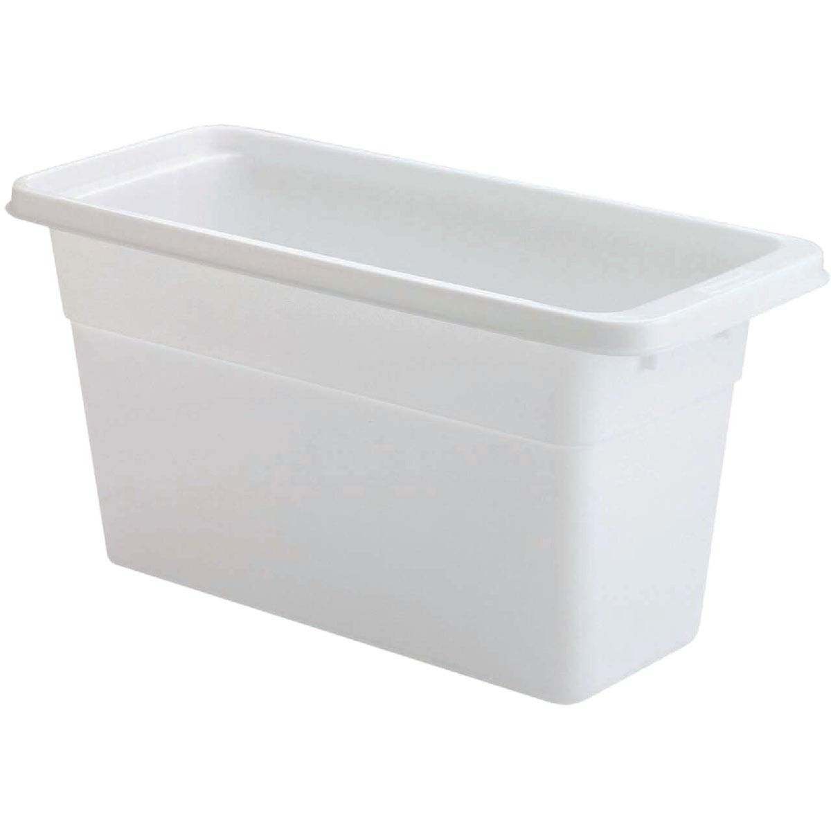 Photo 1 of Rubbermaid Ice Cube Bin, White, Holds 4 Trays, Compact Design, Durable Plastic