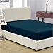 Mellanni Queen Fitted Sheet - Iconic Collection Bedding Sheets with up to 16 inch Deep Pocket - Soft & Cooling - Fade & Stain Resistant - 1 PC (Queen, Navy Blue)