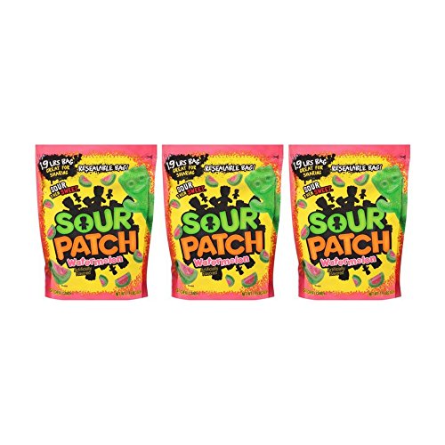 Sour Patch Watermelon Soft & Chewy Candy, 1.9 lb - Pack of 3