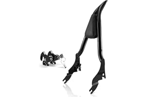 Eumti Motorcycle Backrest Sissy Bar Detachable Passenger Assembled Backrest Rear Pad Upright 28" Compatible With Harley Touring Road King Road Glide Street Glide Electra Glide Road King 2009-2025