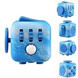 Ratoop Fidget Cube Relieves Stress and Anxiety Attention Toy for Work, Class, Home (Ocean Blue)