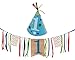 Boy First Birthday Decorations - 1st Birthday - Burlap Highchair Banner and Felt Hat Pack Multi Color
