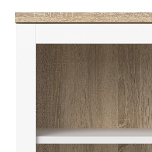 Tvilum Aberdeen 2 Door China Cabinet, White/Oak Structure - Thumbnail 4