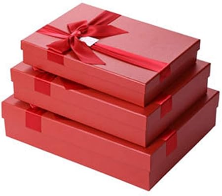 Amazon ギフトボックス オシャレ アクセサリー 蝶結び付き 無地 高級 ラッピングボックス 4個セット プレゼント 収納 包装 パッケージ ギフト ラッピング 箱 誕生日 記念日 プレゼント 贈り物 ギフトボックス 文房具 オフィス用品