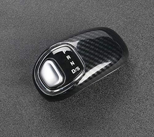 Nicebee ABS Car Interior Gear Shift Knob Handle Decorative Trim Cover for Jeep Grand Cherokee 2014 2015 (Black Carbon Fiber Grain): Automotive