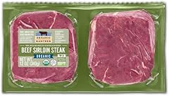 Organic Rancher, Organic Beef Top Sirloin Steak, 100% Grass Fed & Grass Finished, USDA Organic, Pasture Raised Free Range, G.