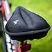 SuperSo Bike Gel Seat Cushion Cover - Premium Padded Bike Saddle - Comfortable Alternative Bicycle Cover for Passionate Cyclists (Black Medium-Narrow)
