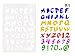 12 Pack Plastic Letters Number Alphabet Stencil Template , Perfect for Planner/Notebook/Diary/Scrapbook/Graffiti/Card, Christmas Gift