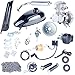 YaeCCC Bicycle Motor Kit 80cc 2 Stroke Motor Engine Mountain Bike Upgrade Kit Gas for Motorized Bicycle Bike Kits Silver
