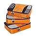 eBags Medium Classic Packing Cubes for Travel - 3pc Set - (Tangerine)