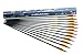 Misayar 12Pcs/lot 30 Inch Carbon Arrows Fletched 3 Inch Vane with Field Points for Recurve Compound Bow Targeting or Hunting