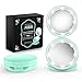 ASSIS Lighted Travel Makeup Mirror with Lights and 1X /10X Magnification-Mint Green