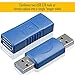 AFUNTA 4 Kinds of USB 3.0 Adapters, USB 3.0 Type-A Female to Female and Male to Male, Type A Female to B Female, Micro-B Male to TypeA Male, High Convert Speed Extension Coupler Connector