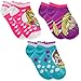 Disney 9 Pairs Girls’ Princess No Show Socks Kids Toddlers Shoe Size 7-10 Bulk Lot Set