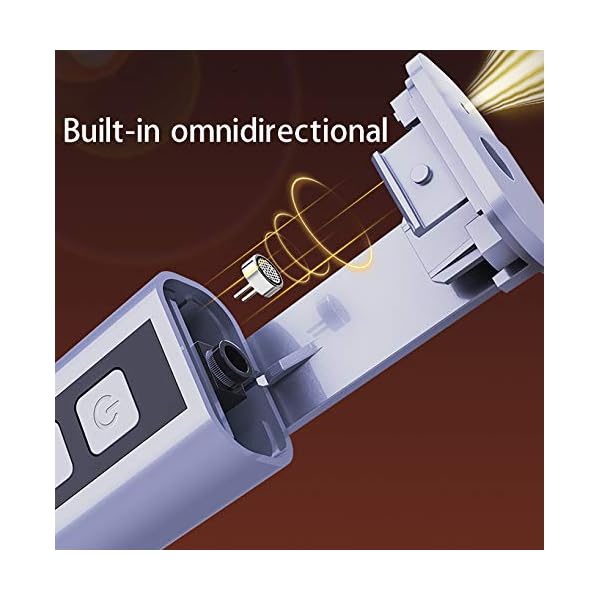 BMDHA Funkmikrofon, Wireless Mikrofon 2,4G Omnidirektional Lavalier Aufnahmemikrofon, Wireless Microphone (Mit Sender… – Bild 7
