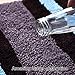 HEBE Non Slip Shag Microfiber Shower Bath Rug Absorbent for Bath Mat, Machine Washable Bathroom Floor Carpet 26
