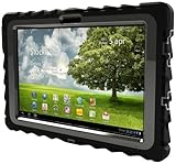 Asus Transformer TF101 (2011) Drop Tech Black Gumdrop Cases Silicone Rugged Shock Absorbing Protective Dual Layer Cover Case