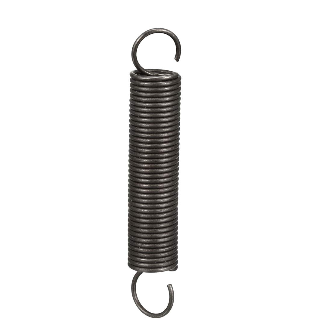 sourcing map Extended Tension Spring Wire Diameter 0.04", OD 0.39", Free Length 2.36" Spring Steel Small Dual Hook Tension Spring