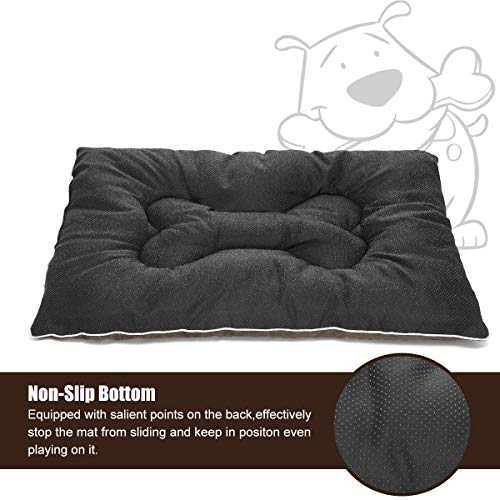 JOEJOY Dog Bed Crate Mat 30''/36''/42'' Anti-Slip Kennel Pad Washable Dog Cozy Mattress for Medium Large Dogs (42-Inch) - Thumbnail 4