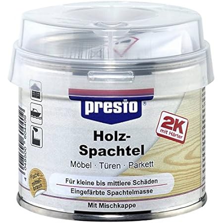 Presto 604416 Spezialspachtel Holzspachtel Dunkel, 250 g