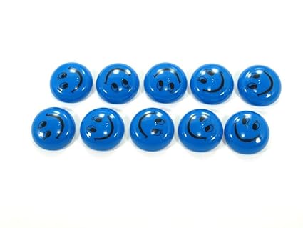 20 Nuevos Asequible Smiley Imanes Azul para Tablón de Anuncios ...